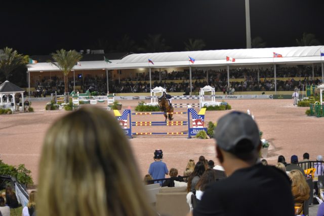 grand prix horse show, Wellington Equestrian Festival, Wellington, Floirda, comparing riders,
